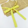 Pajarita de Color Sólido con Puntiagudos y Acentos de Plumas, Accesorios Jk, Pajarita Estilo Japonés para Estudiante Mujer, Pajarita Grande con Cordón, Estilo Uniforme Escolar