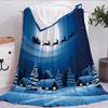 Cobertor de comércio exterior com tema de Natal, cobertor de flanela com envelope impresso, cobertor infantil, intervalo para almoço, ar condicionado, cobertor de bebê