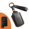 Nuevo juego de llaves retro adecuado para autos Toyota antiguos, bolso de protección de llaves de cuero hecho a mano puro con hebilla