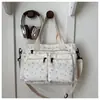 Bolso de Pana de un Solo Hombro, Gran Capacidad, Moderno y Casual para Viajes y el Día a Día, Bolso Cruzado Sencillo, Estilo Coreano, Mochila de Nicho de Alto Valor