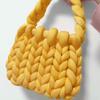 Bolsa de Punto de Lana de Islandia y Algodón Cama para Gato DIY Hilo Mezclado de Gireza Fina Tejida a Mano Crochet Hecho a Mano Hueco de Grosor Medio