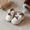 Sapatos de Couro Versáteis para Meninas para Primavera e Outono, Sapatos de Princesa, Estilo Coreano, Sapatos de Couro para Crianças com Solado Macio e Laço