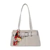 Bolso de Mano Vintage de Gran Capacidad para Mujer 2026 Nuevo Elegante Bolso Tejido de Hombro Único Nicho Versátil para Viajes Diarios
