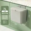 Lixeira de Cozinha, Lixeira para Armazenamento de Resíduos Alimentares, Lixeira Sanitária Doméstica de Grande Capacidade, Lixeira de Papel Montada na Parede com Tampa Deslizante