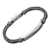 Retro Back Word Pattern Pin Prata Pulseira banhada Homens Moda Personalidade Criativa Joias Artesanais Explosões Transfronteiriças