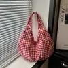 Bolso de Mano Transfronterizo Fresco de Moda para Mujer, Nuevo Estilo Verano 2026, Bolso de Hombro con Patrón de Cuadros Artístico, Bolso Versátil para Debajo del Brazo