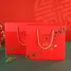 Caja de Regalo Universal Estilo Chino, Caja de Empaque de Especialidad Local, Caja Vacía, Caja de Papel Kraft Engrosado, Caja de Regalo Roja de Año Nuevo al por Mayor