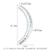 Plata de Ley S925 Brillante Cepillada Cóncava y Convexa Marfil Codo Estilo Chino Estilo Étnico Plata Lisa Pulsera DIY Accesorios de Joyería