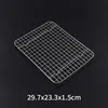 Rejilla de Acero Inoxidable 304, Malla de Acero de Grado Alimenticio, Malla Rectangular para Barbacoa, Rejilla para Hornear y Enfriar con Patas en Forma de V, Malla para Separar Aceite, Malla de Drenaje