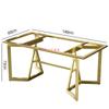 Pé de mesa de chá Rock Board, criativo, minimalista, vidro temperado, pedra de luxo, grande, suporte de perna de mesa, perna de mesa, estrutura de aço, pé de mesa de jantar