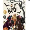 Bandera de Jardín de Lino de Celebración Festiva con Nuevo Tema de Halloween Transfronteriza, Decoración de Estampado Divertido de Fantasma y Calabaza, Doble Cara