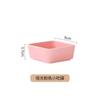 Pote para lanche quente de cerâmica quadrada nórdica, prato de molho tempero, bandeja dividida de bambu, bandeja para nozes frutas secas, prato de tinta