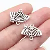 20x16mm 2.3g Plata Antigua Accesorios DIY Material Colgante Conector Arcoíris