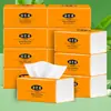 40 pacotes de papel toalha doméstico, espessado, feito de polpa de madeira natural, pacote econômico, adequado para uso como guardanapos, lenços faciais e papel higiênico; Customizável