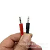 Cable Adaptador de Audio Dos en Uno para Computadora Portátil y de Escritorio de 3.5 mm Convertidor de Auriculares y Micrófono Cable Plano Uno a Dos