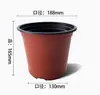 Vasos para Mudas de Duas Cores, Vasos de Flores de Plástico, Vasos Espessados para Suculentas, Vasos Grandes para Mudas, Vasos de Flores para Mudas Vermelhos de Grande Diâmetro Atacado