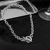 Collar Rayo Ardiente Lujo Accesible Nicho Cadena para Suéter Acero Titanio No se Desvanece Versátil Estilo Frío ins Hip-hop Marca de Moda para Hombre