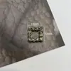 Acessórios de liga cinza com diamantes vazados estilo coreano joias simples de coração oval acessórios de cabelo feitos à mão bolsa sapatos acessórios de flor