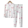 Conjunto de Ropa Interior de Algodón para Niños, Tops y Pantalones de Otoño para Niños y Niñas, Ropa Interior Base para Bebé Amigable con la Piel y Transpirable para Primavera y Otoño al por Mayor