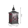 Lámpara de Viento Metálica Personalizada Lámpara de Viento Pequeña de Cuatro Esquinas Decoración Navideña de Halloween para el Hogar Decoraciones de Mesa para Fiestas