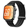 Adequado para Pulseira de Nylon Huawei Fit5, Pulseira de Velcro de Nylon de Três Argolas de Seção Dupla, Universal para a Série Huawei Fit4