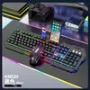 Teclado y Ratón Viper Km520 con Luz Arcoíris de Metal Set Gaming Escritorio Laptop USB Cableado E-Sports Oficina