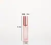 Botella cuadrada transparente para muestras de perfume 10ml aceite esencial cosmético botella de recarga portátil botella de vidrio con fragancia líquida de colores