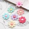 Girasol de resina diy pequeña margarita flor de resina diy pegatina de belleza para teléfono móvil material de diamante tocado accesorios para el cabello