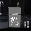 Paquete de 20 Estuches Magnéticos para Cigarrillos, Adecuado para Cajetillas Blandas y Duras, Resistente a la Presión y a la Humedad, Hecho de Aleación de Aluminio, Caja de Cigarrillos Portátil con Grabado