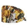 Gorro de Trabajo para Clínica Transfronteriza, Gorro Quirúrgico de Copa Redonda, Gorro sin Visera para Personal Médico, Gorro con Amarre Trasero, Gorro Protector