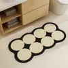 Tapete de Banheiro Macio Absorvente de Água de Terra de Diatomáceas, Tapete de Pé Antiderrapante para Banheiro, Conjunto para Vaso Sanitário, Tapete para Lavatório Doméstico