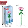 Bloques de Construcción Serie Flores Puzzle Lele Brothers Bloques de Construcción de Partículas Pequeñas Ensamblaje Rosa Simulación Compatible con un Modelo de Bloques de Construcción Alto