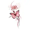 Pegatinas de Tatuaje de Mariposas de Colores al por Mayor Impermeables y de Larga Duración Pegatinas Combinadas de Mariposas Acuarela Soñadoras para Pecho, Cintura y Brazos
