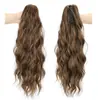 Peluca rizada latinoamericana con pinza de garra, cabello largo y rizado, voluminosa de forma natural, rizos de lana, ondas de agua, rizos en espiral, nueva coleta alta