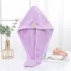 Toalha de cabelo absorvente de secagem rápida de camada dupla espessa para mulheres, touca de secar cabelo, toalha de secar cabelo longa, toalha de secar cabelo doméstica, sem fiapos