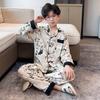 Pijama de Algodón Puro para Niños, Primavera y Otoño, Manga Larga, Nuevo Estilo Elegante 2026 para Niños, Estilo Primavera para Niños, Conjunto de Primavera para Niños Grandes