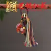 Pingente de Corrente para Celular Cavalo de Sândalo Roxo e Ébano Preto, Pingente de Bolsa Ano do Cavalo do Zodíaco Art Ming Xian Yuan, Pequeno Presente de Atração Turística