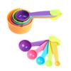 Cuchara Medidora de Plástico Transfronteriza y Taza Medidora Juego de Diez Piezas de Herramientas de Horneado de PP Combinación de Cucharas Medidoras para Café, Harina, Condimentos