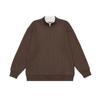 Yidao Vintage 2025 Otoño Nuevo Estilo Falso Dos Piezas Peso Pesado Cuello en V Holgado Retro Japonés Capa Base Sudadera de Manga Larga