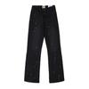 Departamento de Galería de Alta Calidad Transfronterizo Nuevo Llegada Tinta Salpicada Lavado Negro Costura Micro-lar Jeans Pantalones Versátiles
