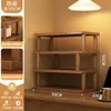Estante de Almacenamiento Portavasos de Mesa, Estante Estrecho Pequeño para Tazas de Té de Encimera de Mesa de Comedor, Portavasos de Doble Capa, Estante de Almacenamiento para Juego de Té de Escritorio