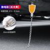 Eliminador estático do carro ajustável de corrente única metal reflexivo correia eletrostática assassino estático pendurado anti-estático