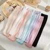 Pantalones Capri de Modal para Niñas Verano Finos Leggings Infantiles Seda de Hielo Clase A Pantalones 7/8 Pantalones Cortos para Niños Pequeños Blanco