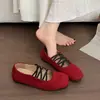 Sapatos Mary Jane retrô estilo francês com sola macia para mulheres, novo modelo outono 2026, tira cruzada, antiderrapante, sapatilhas confortáveis estilo balé