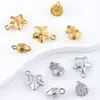 Colgante Pequeño Tridimensional Color Dorado Galvanizado al Vacío Conservador del Color Bolsa de la Suerte Estrella Colgante Exquisito Acero Inoxidable Accesorios de Joyería DIY