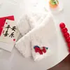 2025 Cachecol de Pelúcia Fofo Little Pony Roupa de Inverno Protetor de Pescoço Quente Cachecol Cruzado Peludo Versátil Estilo Coreano para Mulheres