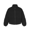 Jaqueta de Algodão de Inverno com Gola Alta Simples e Moderna Estilo Japonês Nandchn Unissex Casaco Engrossado My40043