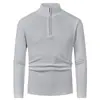 Suéter polo de meia-zip outono e inverno masculino Amazon transfronteiriço, estilo europeu e americano, suéter de malha quente casual de manga longa