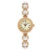 Goldie Medio Lujo Ligero Antiguo Alto Sentido Reloj Pulsera Colorido Nicho Alto Sentido Cadena de Piedra Ojo de Gato Reloj de Cuarzo
