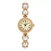 Goldie de Segunda Mano Lujo Ligero Gama Alta Reloj Pulsera Colorido Nicho Gama Alta Cadena Ojo de Gato Reloj de Cuarzo